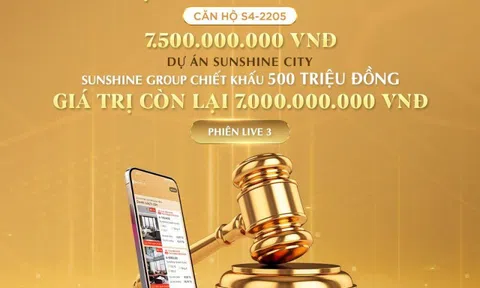 Phiên livestream đặt giá NobleGo tối 8/7: Khách sở hữu căn hộ cao cấp Sunshine City rẻ hơn 2 tỷ đồng